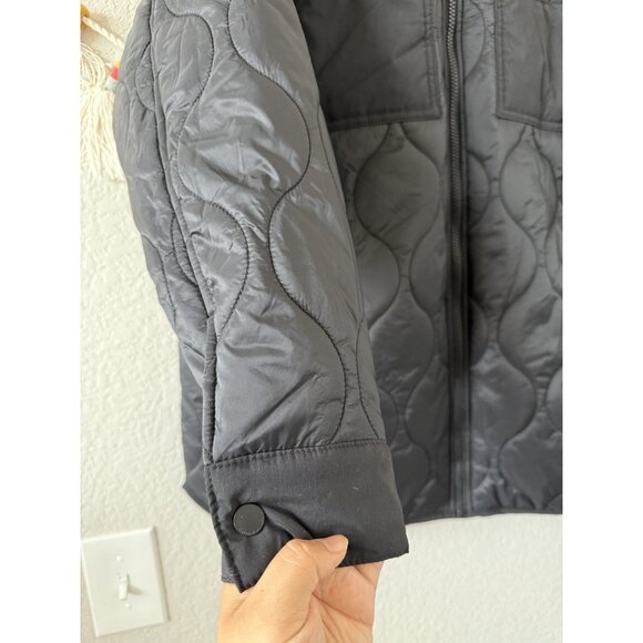 Calvin Klein Water Resistant Quilted Full Zip Shirt Jacket Puffer Outdoor Nylon - Picture 5 of 9